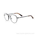 New Good Quality Full Rim Round Simple Design Classical Metal Eyeglasses Frames